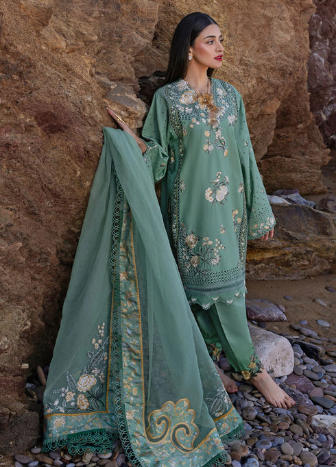 Flow by Crimson Embroidered Lawn Suits Unstitched 3 Piece CR25LS D5 A Parsi Threads - Summer Collection