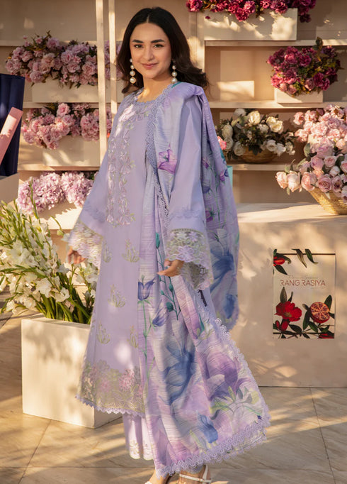 Florence By Rang Rasiya Embroidered Lawn Suits Unstitched 3 Piece RR25F D-06 Haneen- Summer Collection