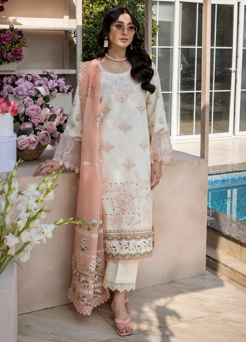 Florence By Rang Rasiya Embroidered Lawn Suits Unstitched 3 Piece RR25F D-14 Miraal- Summer Collection