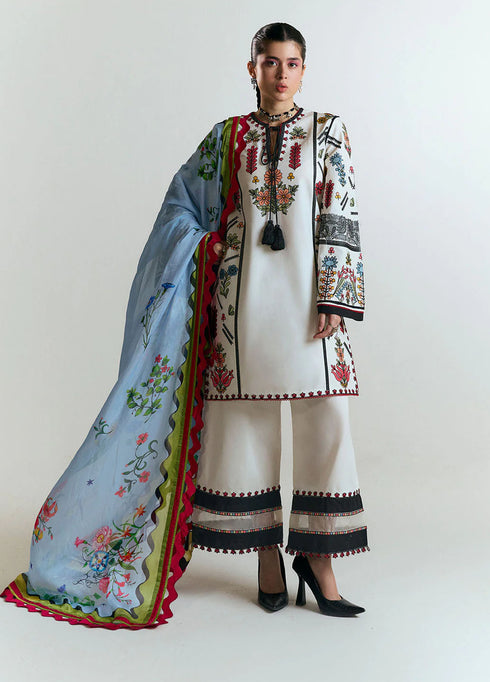 Jugnu Embroidered Lawn Suits 3 Piece J25SS25-TIYA - summer collection