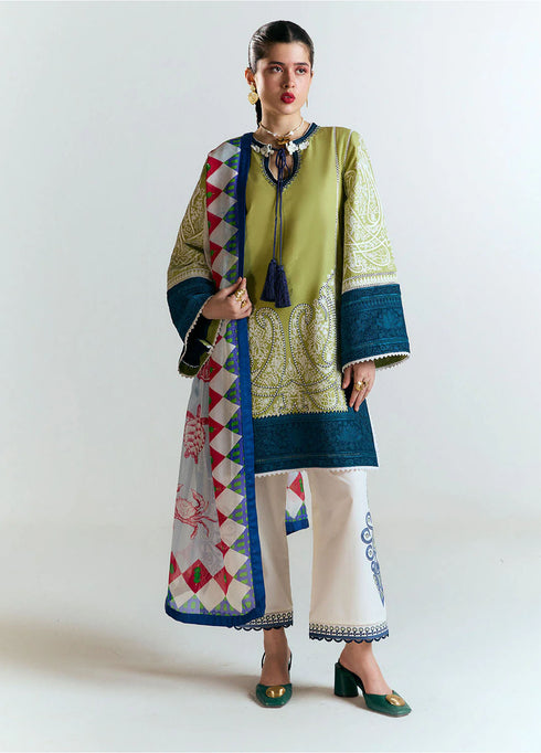 Jugnu Embroidered Lawn Suits 3 Piece J25SS25-BIA - summer collection
