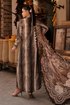 Maria B Unstitched Embroidered Linen Suit MPT-3105-B - Winter Collection.