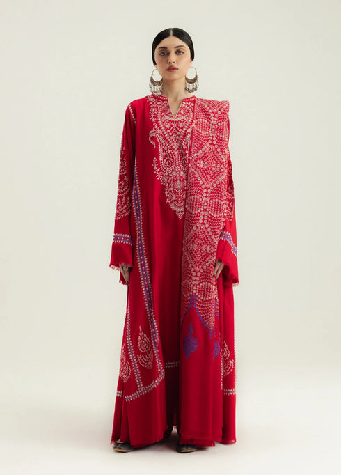 Zara Shahjahan Unstitched Winter Marina Embroidered Suits 3 Piece CZS25WC D5-Laalazar - Winter Collection