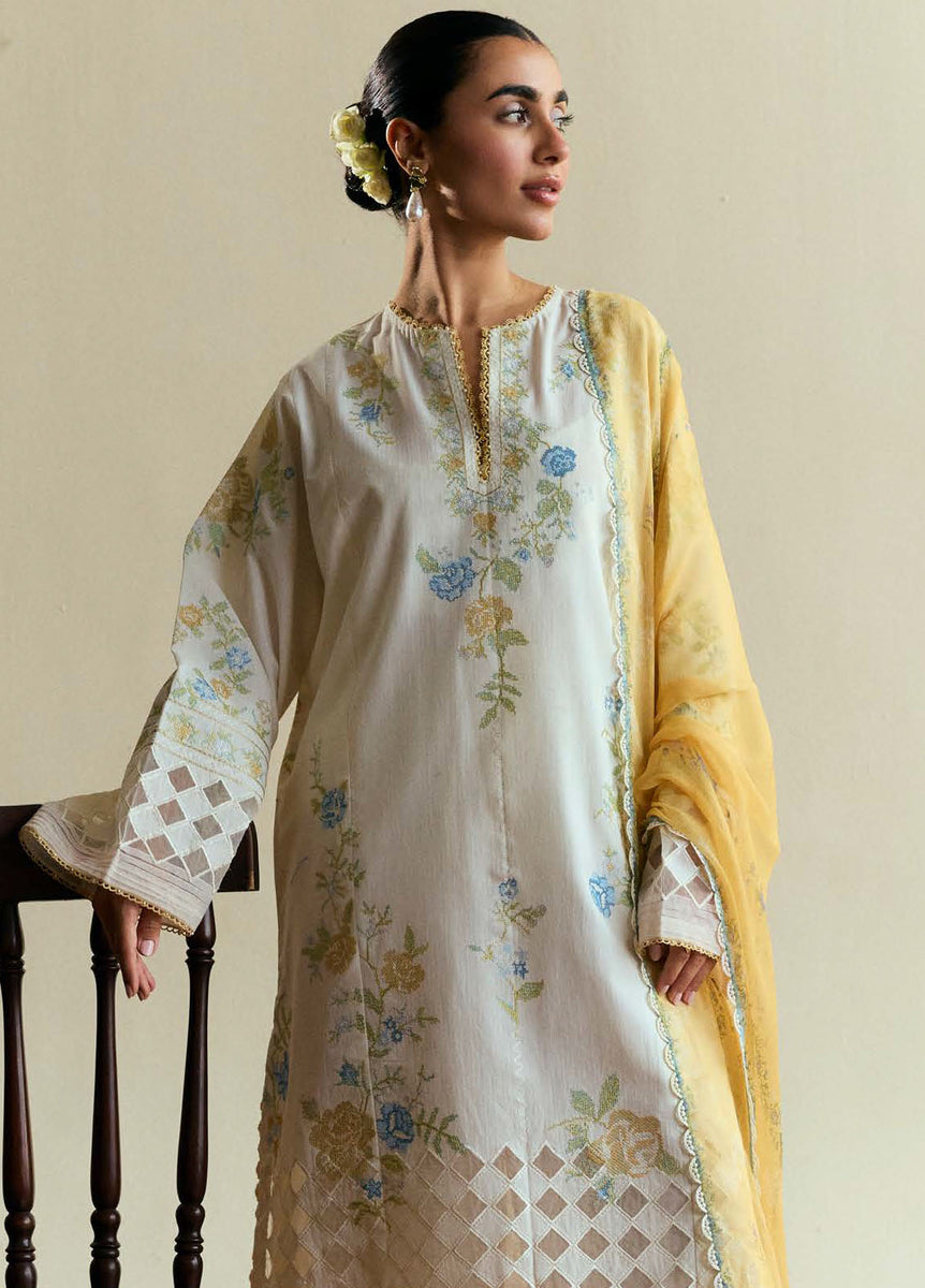 Coco by Zara Shahjahan Embroidered Jacquard Suits Unstitched 3 Piece CZS25LD D-5 B Sufa - Summer Collection main image 0