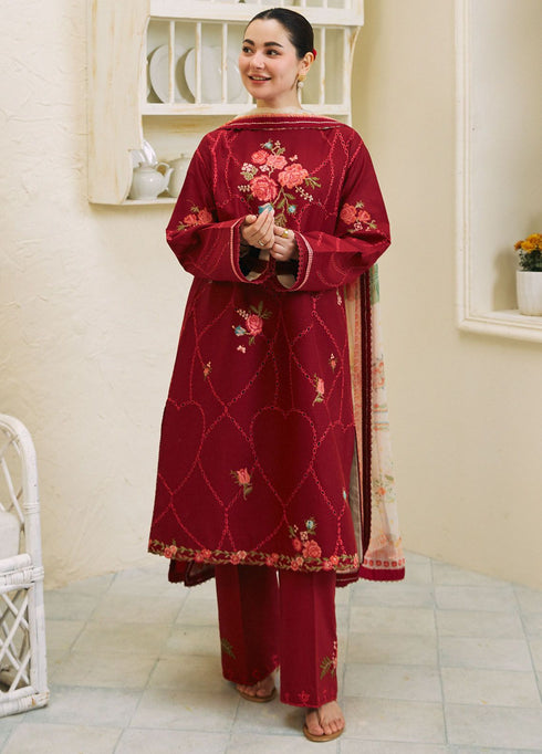 Coco by Zara Shahjahan Embroidered Lawn Suits Unstitched 3 Piece CZS24L D-10B Ruhi - Summer Collection