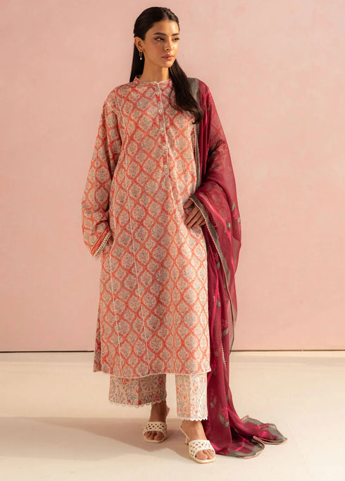 Coco by Zara Shahjahan Printed Lawn Suit Unstitched 3 Piece CZS25P D 10B-Amaya - Summer Collection