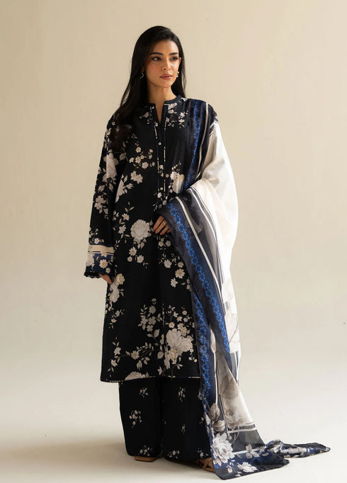 Coco by Zara Shahjahan Printed Lawn Suit Unstitched 3 Piece CZS25P D 5B-Mia - Summer Collection