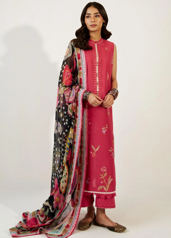 Coco by Zara Shahjahan Embroidered Lawn Suits Unstitched 3 Piece CZS23SL 4A - Summer Collection