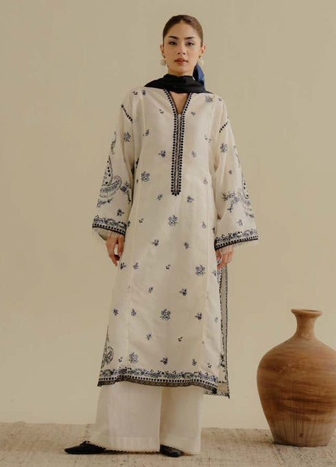 Coco by Zara Shahjhan Embroidered Lawn Suits Unstitched 3 Piece CZS25LD D-4 A Yana - Summer Collection