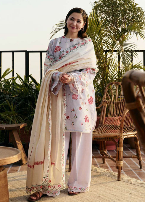 Coco by Zara Shahjhan Embroidered Lawn Suits Unstitched 3 Piece CZS25LD D-6 B Zufra - Summer Collection