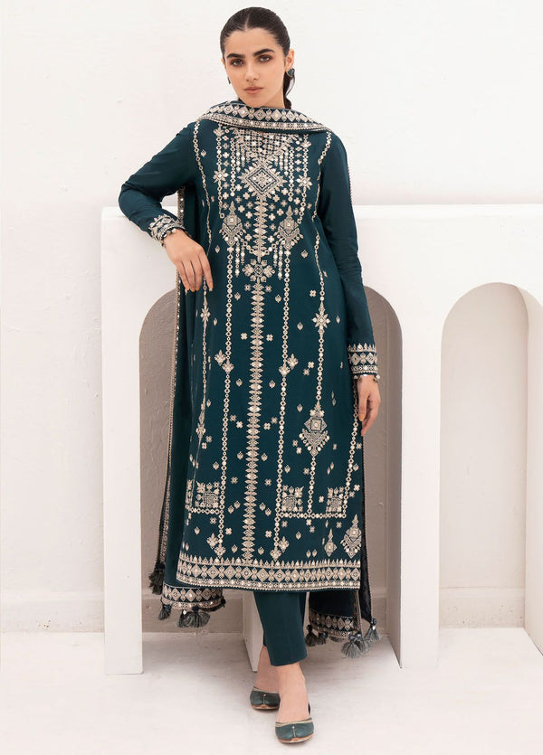 Delia By Jazmin Embroidered Lawn Suits Unstitched 3 Piece JZ24DL D-04 - Summer Collection