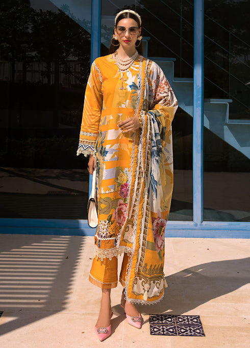 Elaf Printed Lawn Suits Unstitched 3 Piece EF24P EOP-01A Sedona - Summer Collection