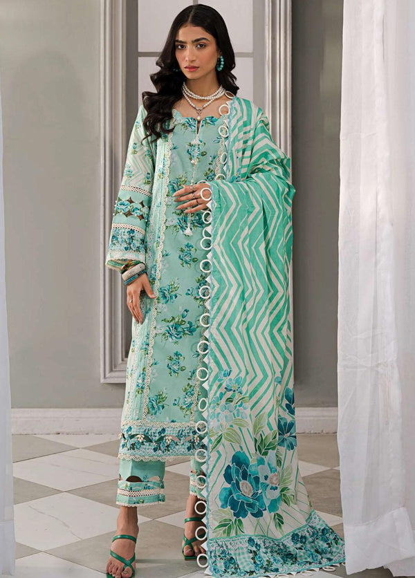 Elaf Printed Lawn Suits Unstitched 3 Piece EF23L EPP-04B - Summer Collection