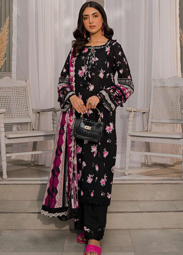 Elaf Printed Lawn Suits Unstitched 3 Piece EF23L EPP-08A - Summer Collection
