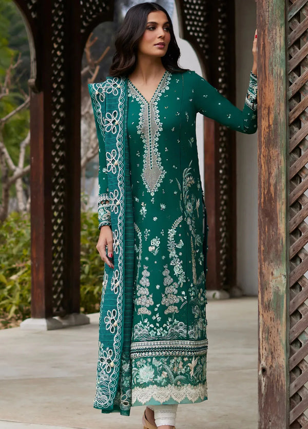 Elan Embroidered Lawn Suits Unstitched 3 Piece EL24L D-02A Nedine - Summer Collection