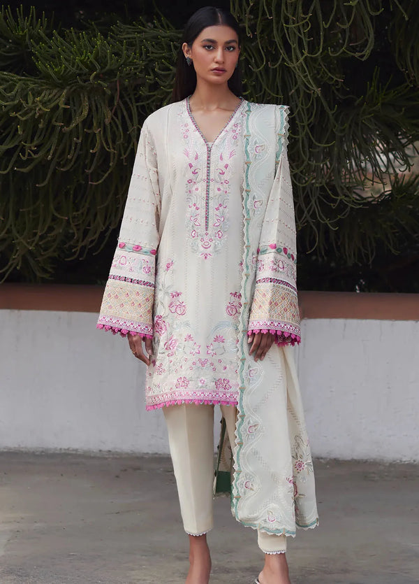 Elan Embroidered Lawn Suits Unstitched 3 Piece EL24L D-10B Aira - Summer Collection