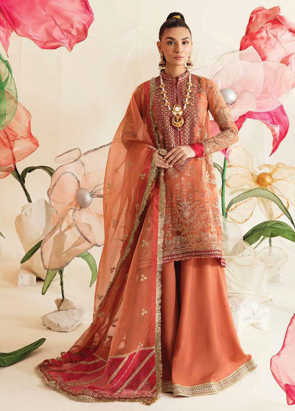 Fleur De Lis by Ayzel Embroidered Chiffon Suits Unstitched 3 Piece AAF23FL 01 Irisa - Luxury Collection