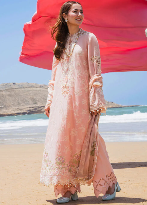 Hai Kuch By Elaf Embroidered Lawn Suit Unstitched 3 Piece EF24HK EHK-07 Pareesa - Festive Collection