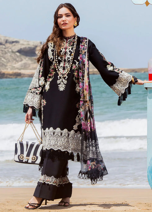 Hai Kuch By Elaf Embroidered Lawn Suit Unstitched 3 Piece EF24HK EHK-09 Nafees - Festive Collection