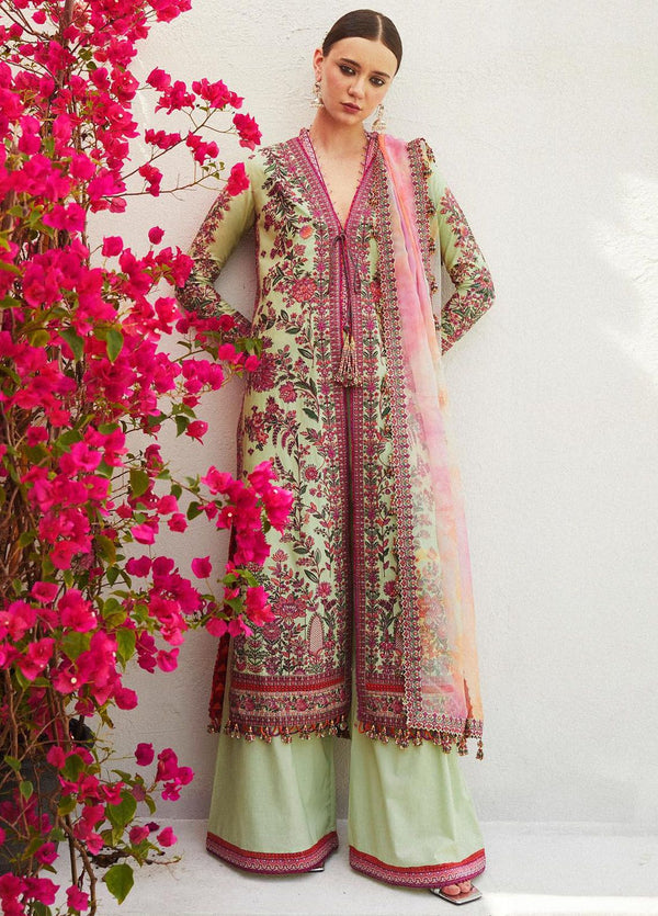Hussain Rehar Embroidered Lawn Suits Unstitched 3 Piece HRR24EL Eira - Luxury Collection
