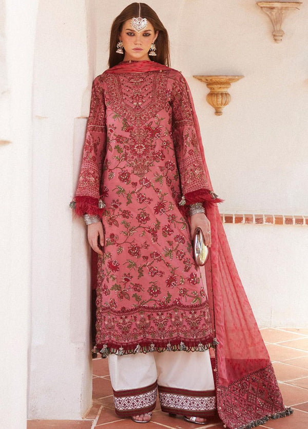 Hussain Rehar Embroidered Lawn Suits Unstitched 3 Piece HRR24EL Layla - Luxury Collection