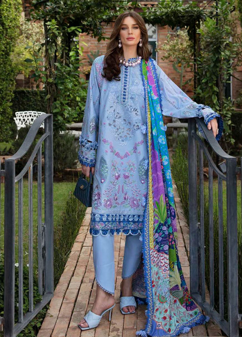 Ilana by Republic Embroidered Lawn Suits Unstitched 3 Piece RW24I D-1B - Eid Collection