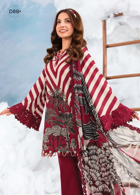 Maria.B M.Basics Embroidered Lawn Unstitched 3Pc Suit MB-08B