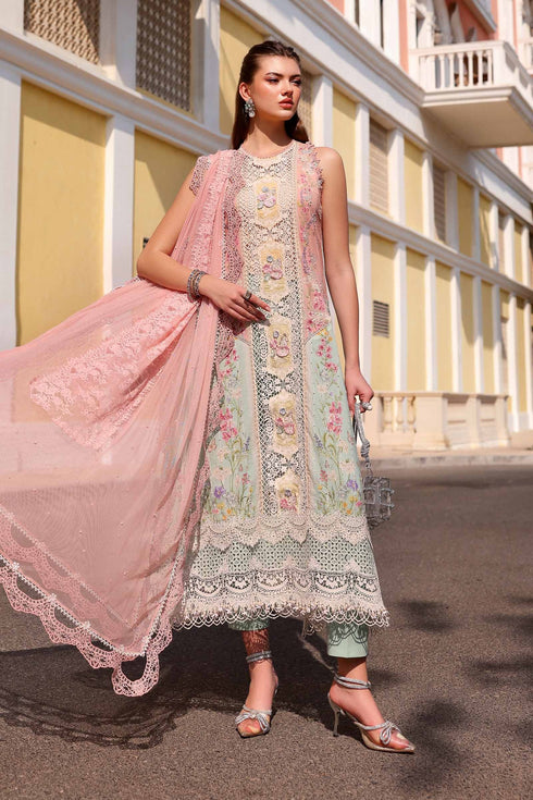 Maria.B Luxury Lawn Unstitched Embroidered D-2606-A