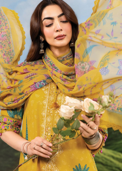 Maria.B M.Basics Embroidered Lawn Unstitched 3Pc Suit MB-03A