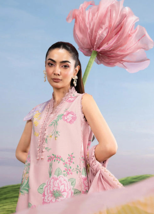 Maria.B M.Basics Embroidered Lawn Unstitched 3Pc Suit MB-04A