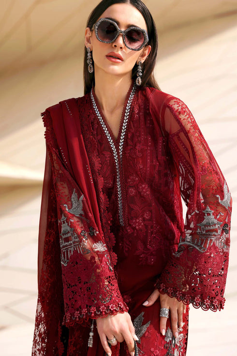 Maria.B Luxury Lawn Unstitched Embroidered D-2607-A