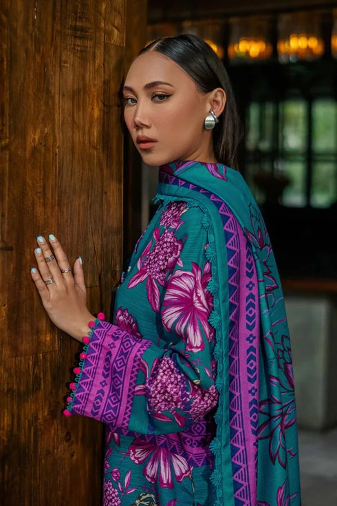 M Basics By Maria B Printed Khaddar Suits Unstitched 3 Piece MB24MBW 3B - Winter Collection