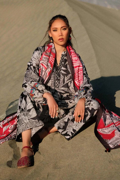 M Basics By Maria B Printed Khaddar Suits Unstitched 3 Piece MB24MBW 9b - Winter Collection