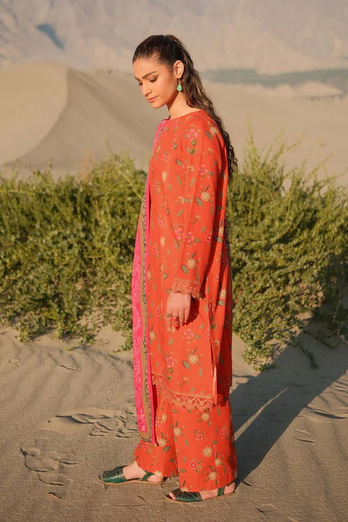 M Basics By Maria B Printed Khaddar Suits Unstitched 3 Piece MB24MBW 5B - Winter Collection