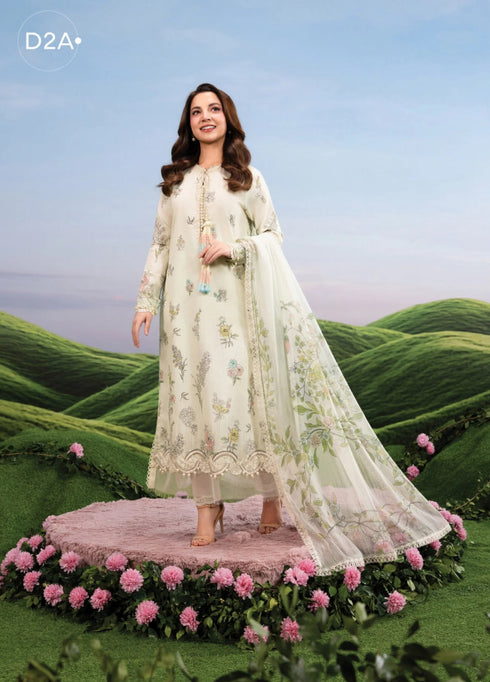 Maria.B M.Basics Embroidered Lawn Unstitched 3Pc Suit MB-02A