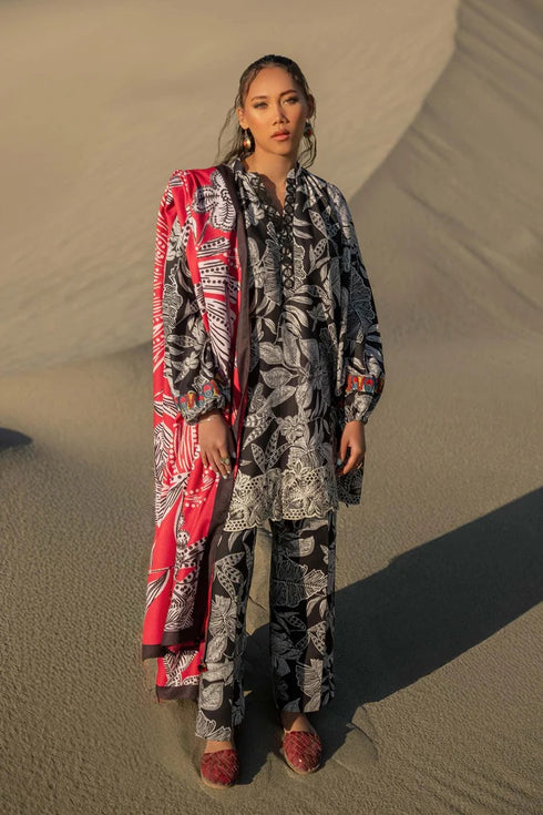 M Basics By Maria B Printed Khaddar Suits Unstitched 3 Piece MB24MBW 9b - Winter Collection