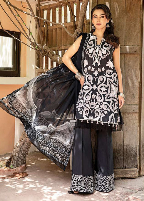 M Basic by Maria B Embroidered Lawn Suits Unstitched 3 Piece MB25EE D-04 B - Summer Collection