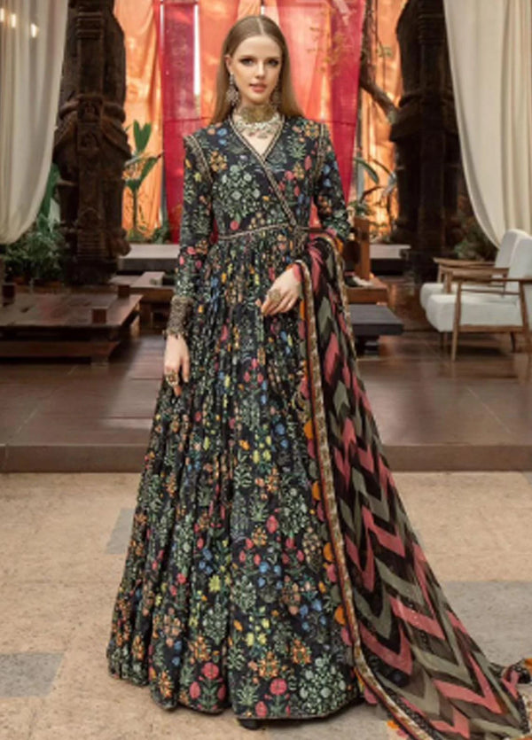 M Prints By Maria B Embroidered Lawn Suits Unstitched 3 Piece MB23MPE 8B - Eid Collection