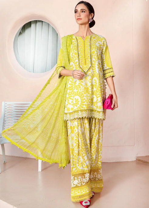 M Prints by Maria B Embroidered Suits Unstitched 3 Piece MB25MP 4A - Summer Collection