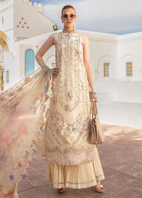 Maria B Embroidered Suits Unstitched 3 Piece MB24LL 6B - Luxury Lawn Collection