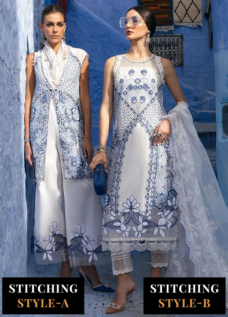 Maria B Embroidered  Suits Unstitched 3 Piece MB24LL 10A - Luxury Lawn Collection