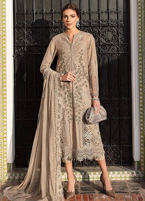 Maria B Embroidered Suits Unstitched 3 Piece MB25VL D-3A - Luxury Collection