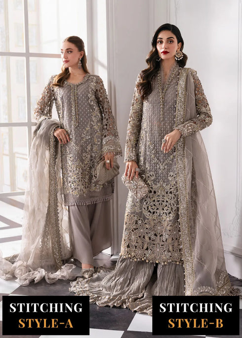 Mbroidered by Maria B Embroidered Suits Unstitched 3 Piece MB25MF D-06 - Formals Collection