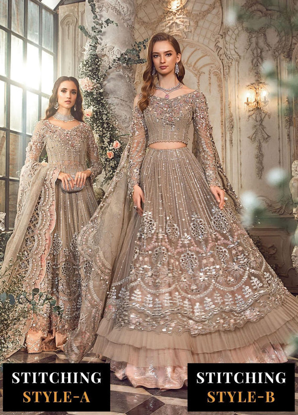 Mbroidered By Maria B Embroidered Organza Suits Unstitched 4 Piece MB23MW D3 - Luxury Collection