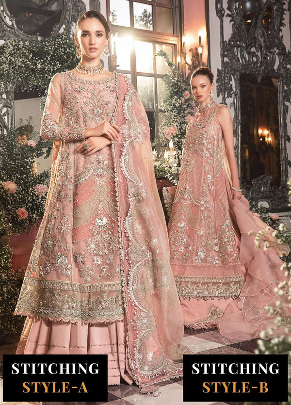 Mbroidered By Maria B Embroidered Organza Suits Unstitched 4 Piece MB23MW D6 - Luxury Collection