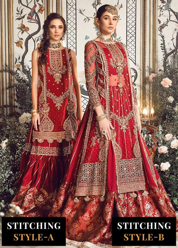 Mbroidered By Maria B Embroidered Organza Suits Unstitched 4 Piece MB23MW D8 - Luxury Collection