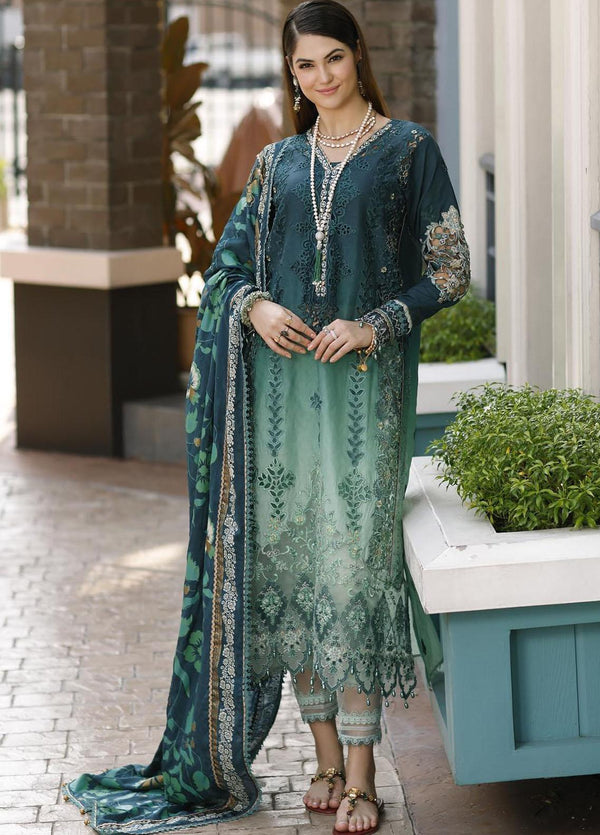 Noor By Saadia Asad Embroidered Lawn Suits Unstitched 3 Piece NSA23ESL D3 Zalia - Eid Collection
