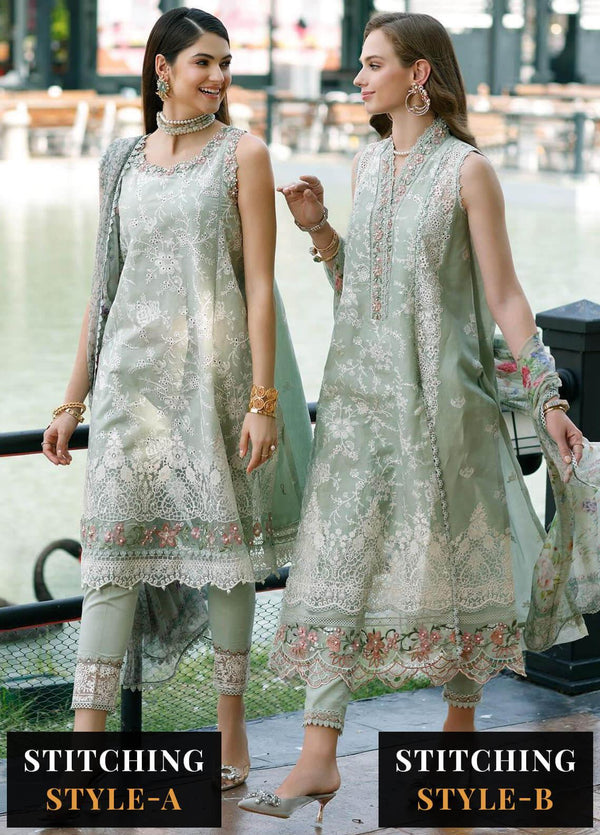 Noor By Saadia Asad Embroidered Lawn Suits Unstitched 3 Piece NSA23ESL D5 Sabeena - Eid Collection