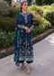 Q Line by Qalamkar Embroidered Lawn Suits Unstitched 3 Piece QLM25QL QM-01 Bleu - Summer Collection