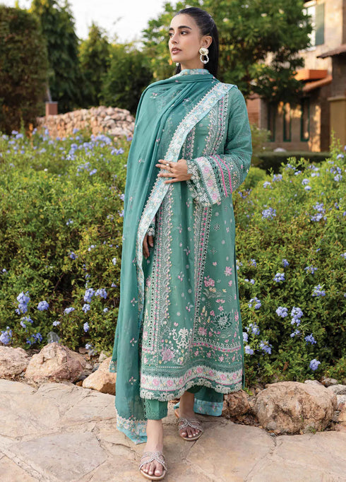 Q Line by Qalamkar Embroidered Lawn Suits Unstitched 3 Piece QLM25QL QM-06 Omi - Summer Collection